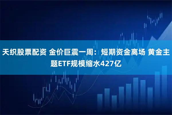 天织股票配资 金价巨震一周：短期资金离场 黄金主题ETF规模缩水427亿